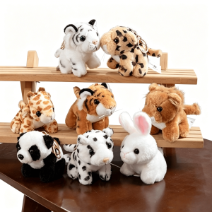 Jungle Animal-Themed Plush Keychains