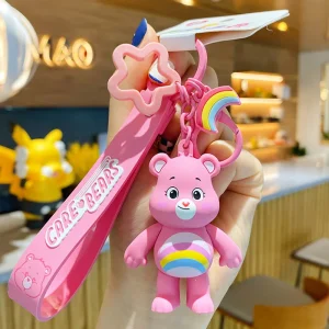 Custom Design Silicone Keychain Personalized Cute Cartoon Promotion Gift Souvenir Kids Customized Size Custom Packing Made China