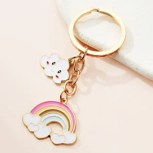 Custom Colorful Keychain Manufacturers Wholesalers Personalized White Fashion Gift Craft Metal Designer Keychain