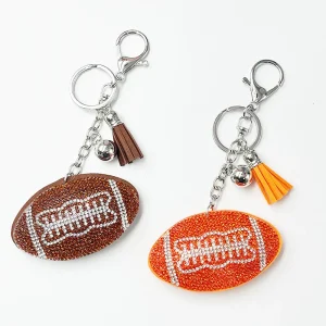 Mini Fashion Japanese Korean Bag Tassel Pendant Football Basketball Volleyball Baseball Keychain